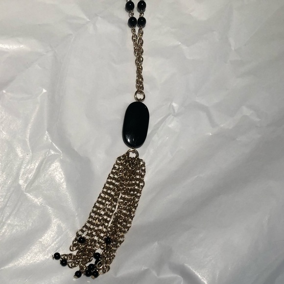 Necklace black/gold long - Picture 4 of 4